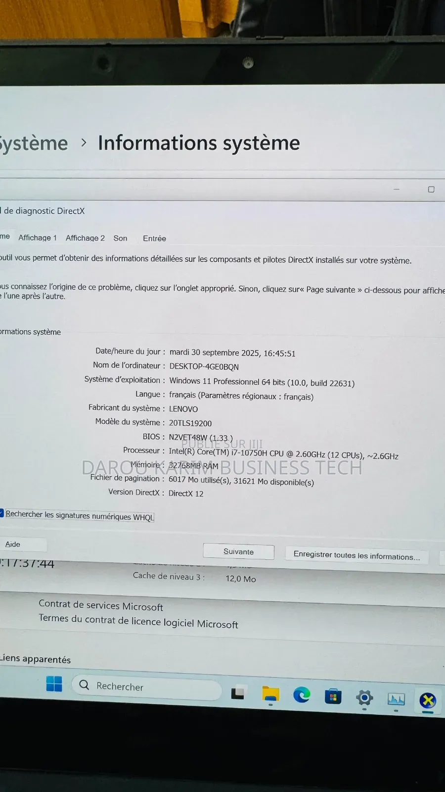 New Ordinateur Portable Lenovo ThinkPad X1 32GB Intel Core I7 SSD 512GB
