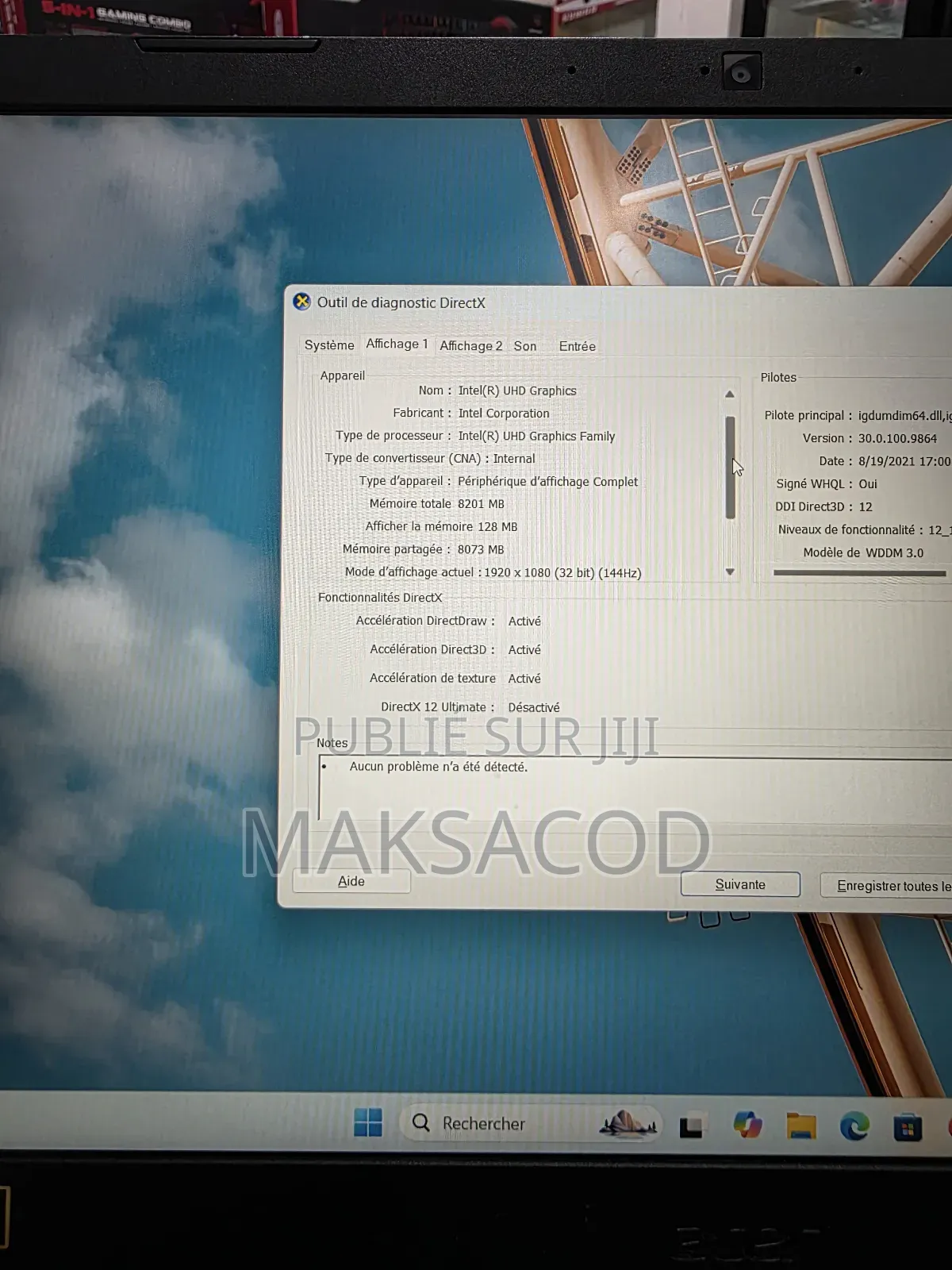 Ordinateur Portable Acer Nitro 5 16GB Intel Core I5 SSD 512GB