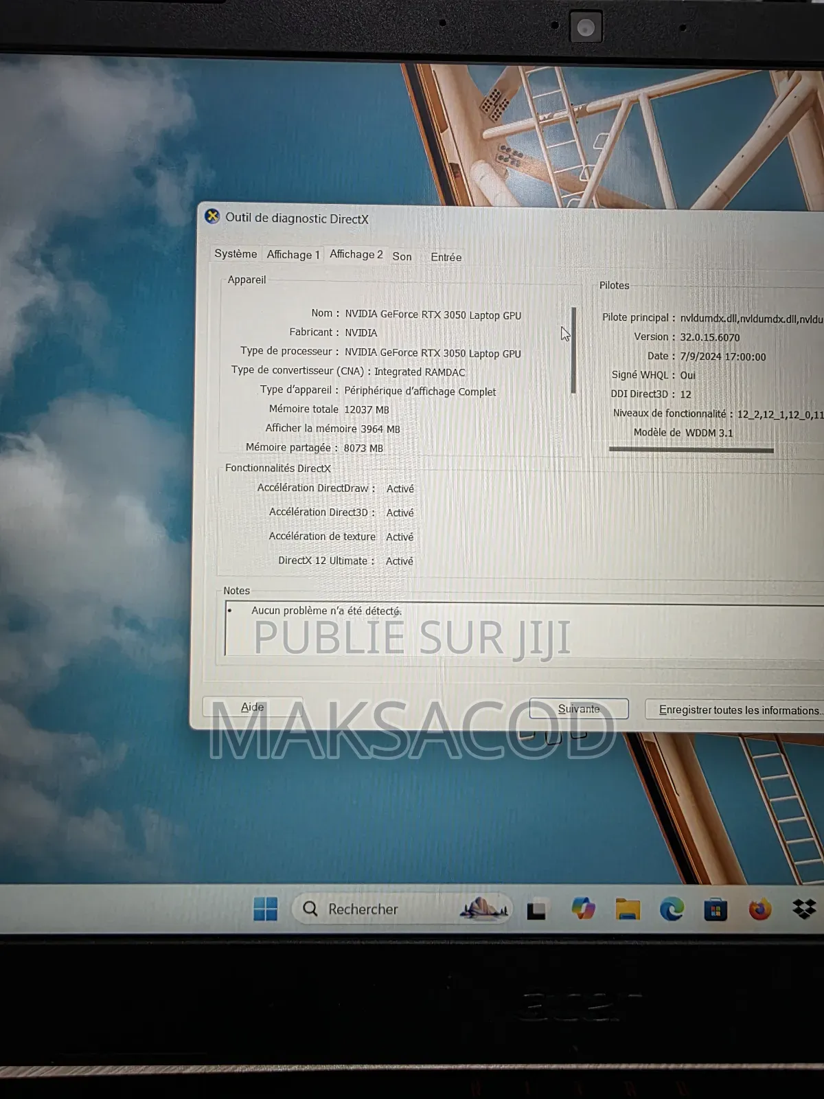Ordinateur Portable Acer Nitro 5 16GB Intel Core I5 SSD 512GB