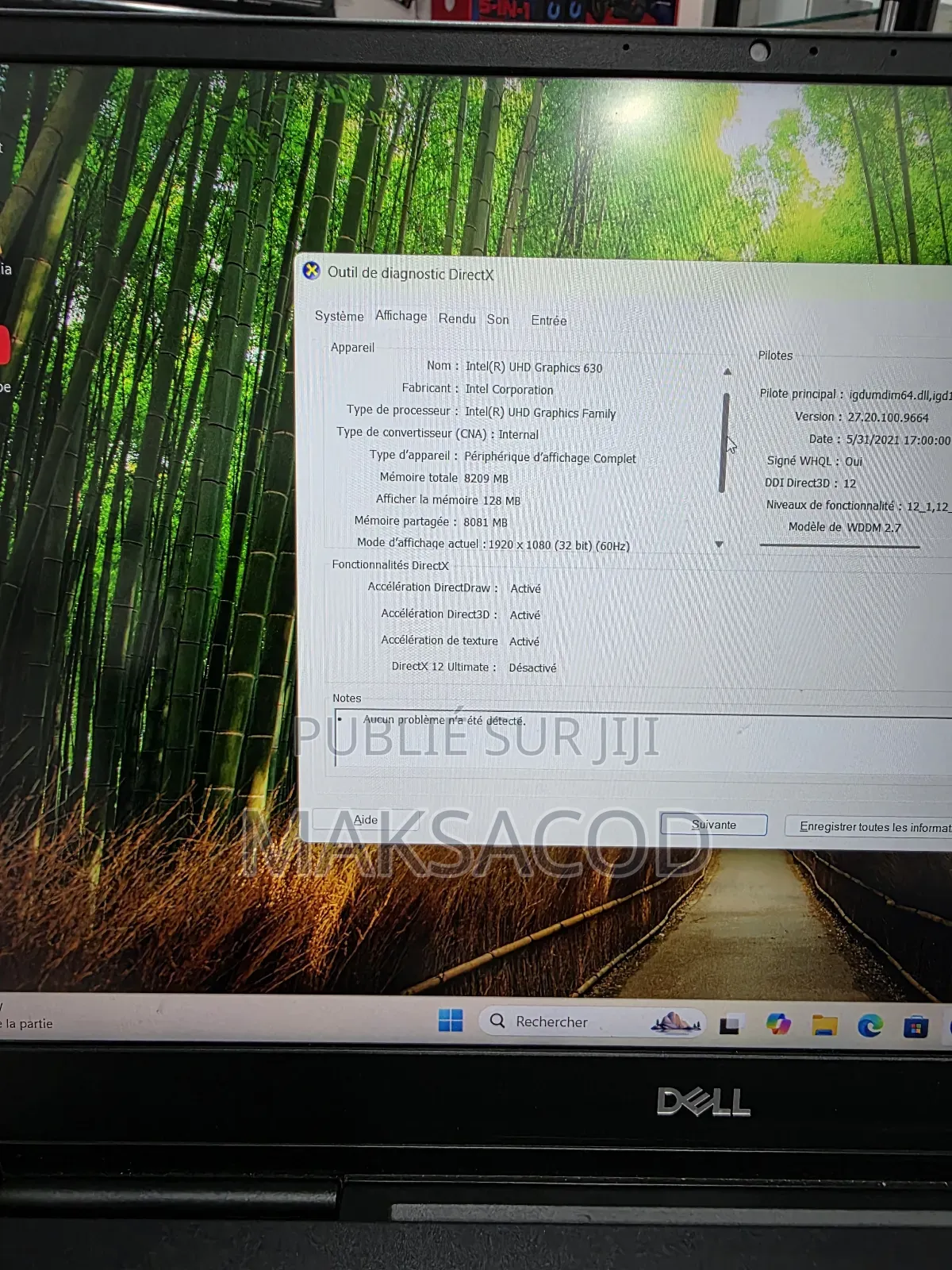 Ordinateur Portable Dell Vostro 7510 32GB Intel Core I7 SSD 512GB