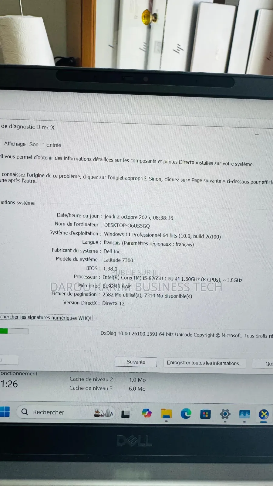 New Ordinateur portable Dell Latitude 7300 8GB Intel Core i5 SSD 256GB
