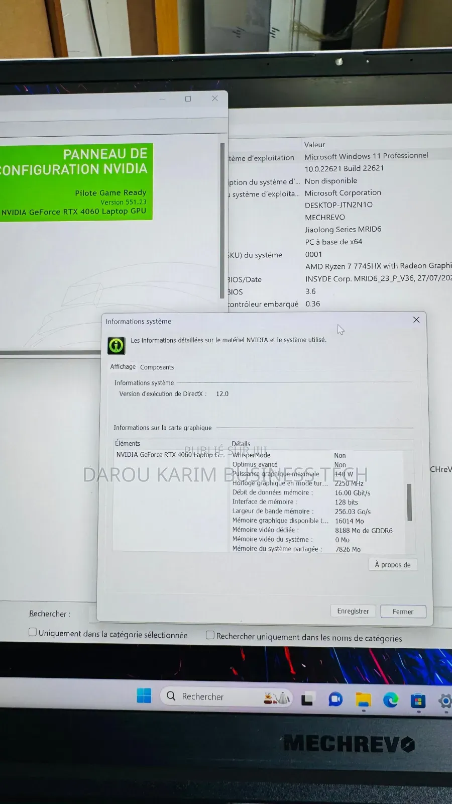 New Ordinateur portable 16GB AMD Ryzen 7 SSD 512GB