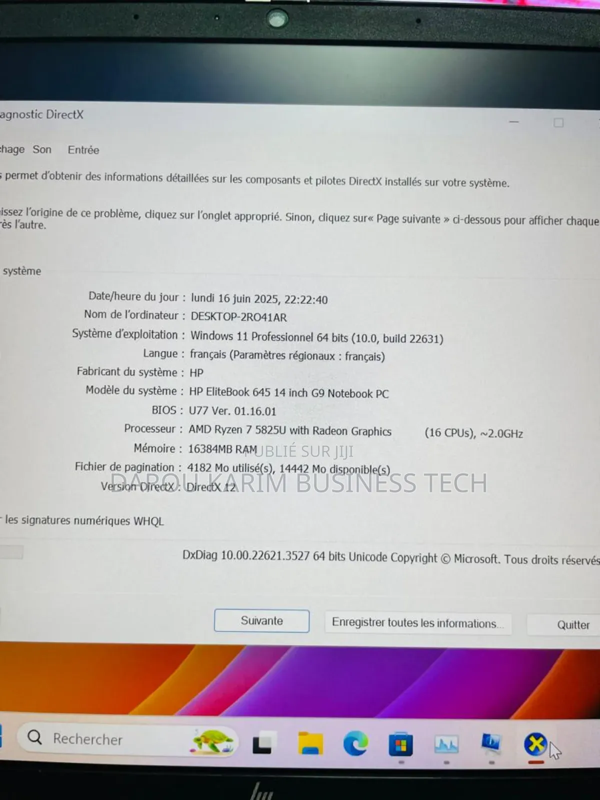 New Ordinateur Portable HP EliteBook 645 G9 16GB AMD Ryzen 7 SSD 512GB