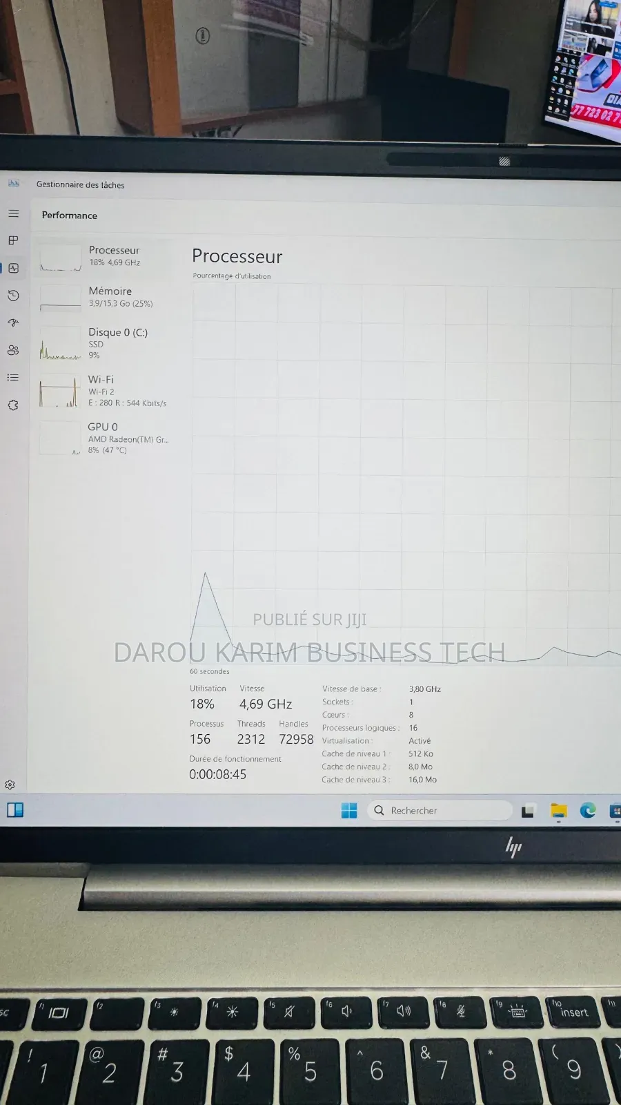 New Ordinateur portable HP EliteBook 860 G10 16GB AMD Ryzen 7 SSD 512GB