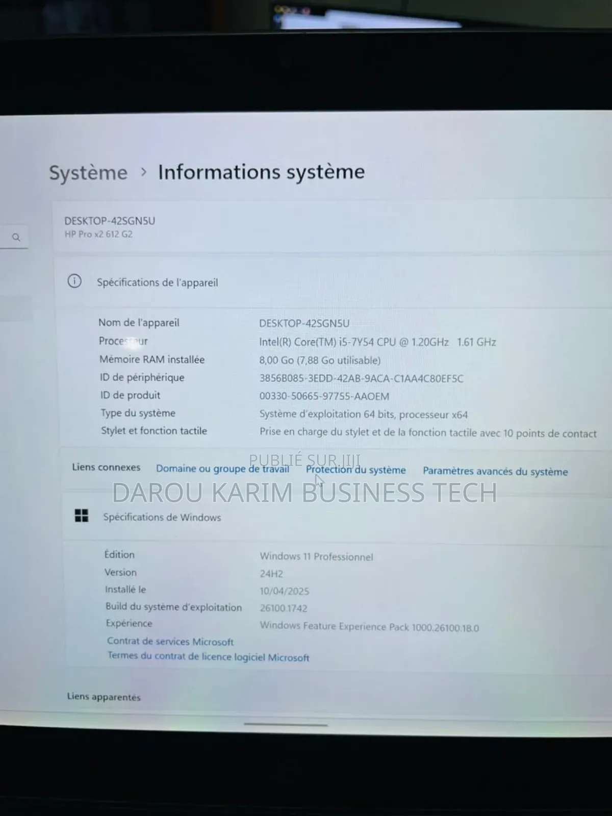 New Ordinateur Portable HP Pro X2 612 8GB Intel Core I5 SSD 256GB