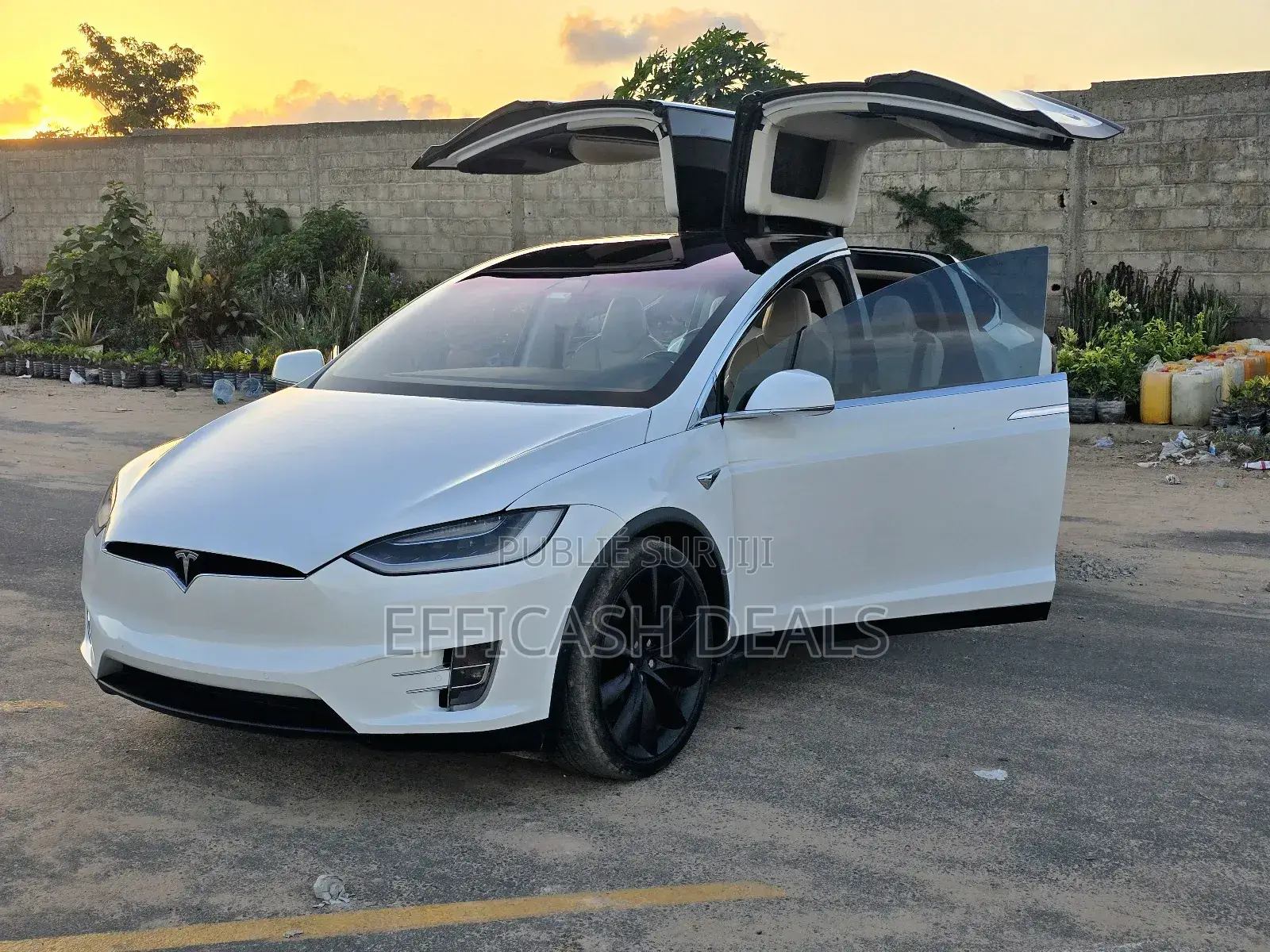 Tesla Model X 75D kWh 2018 Blanc
