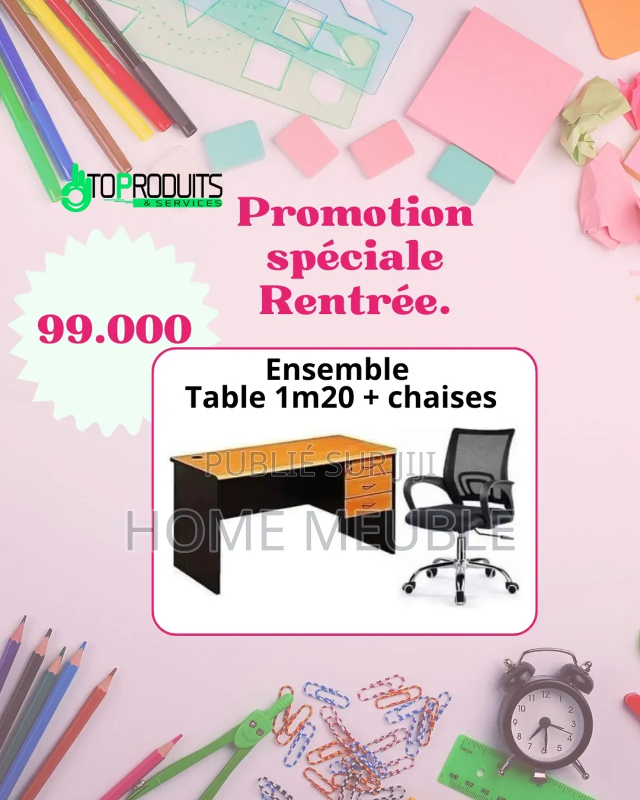 Des Tables De Bureau Et Fauteuils en Promotion