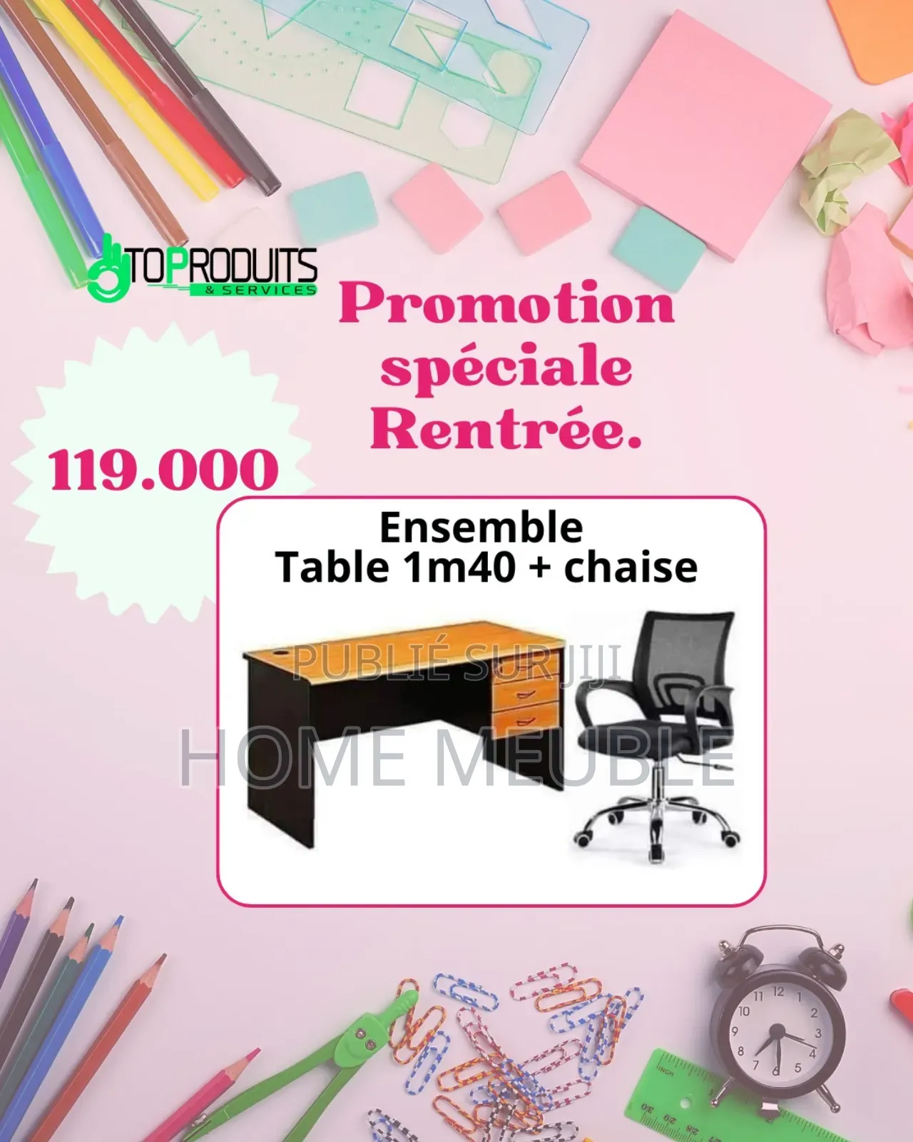 Des Tables De Bureau Et Fauteuils en Promotion