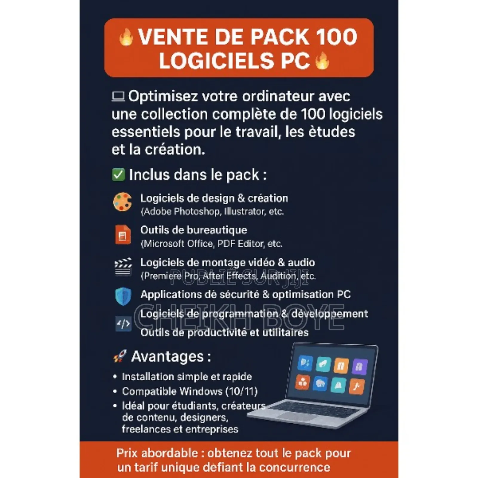 Pack 100 Logiciel Pc