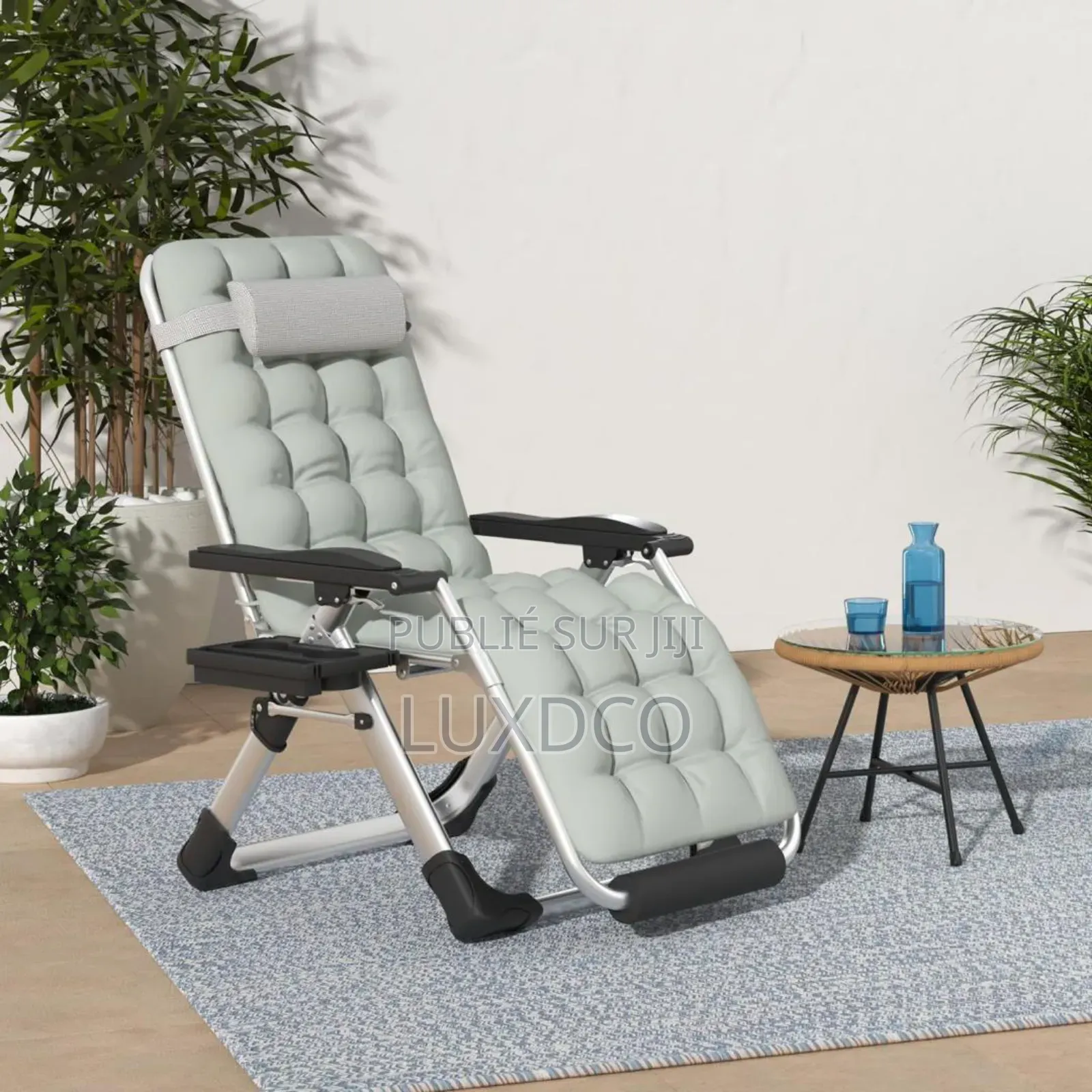 Chaise Anti-Gravité Réglable Avec Coussin, Appuie-Tête.