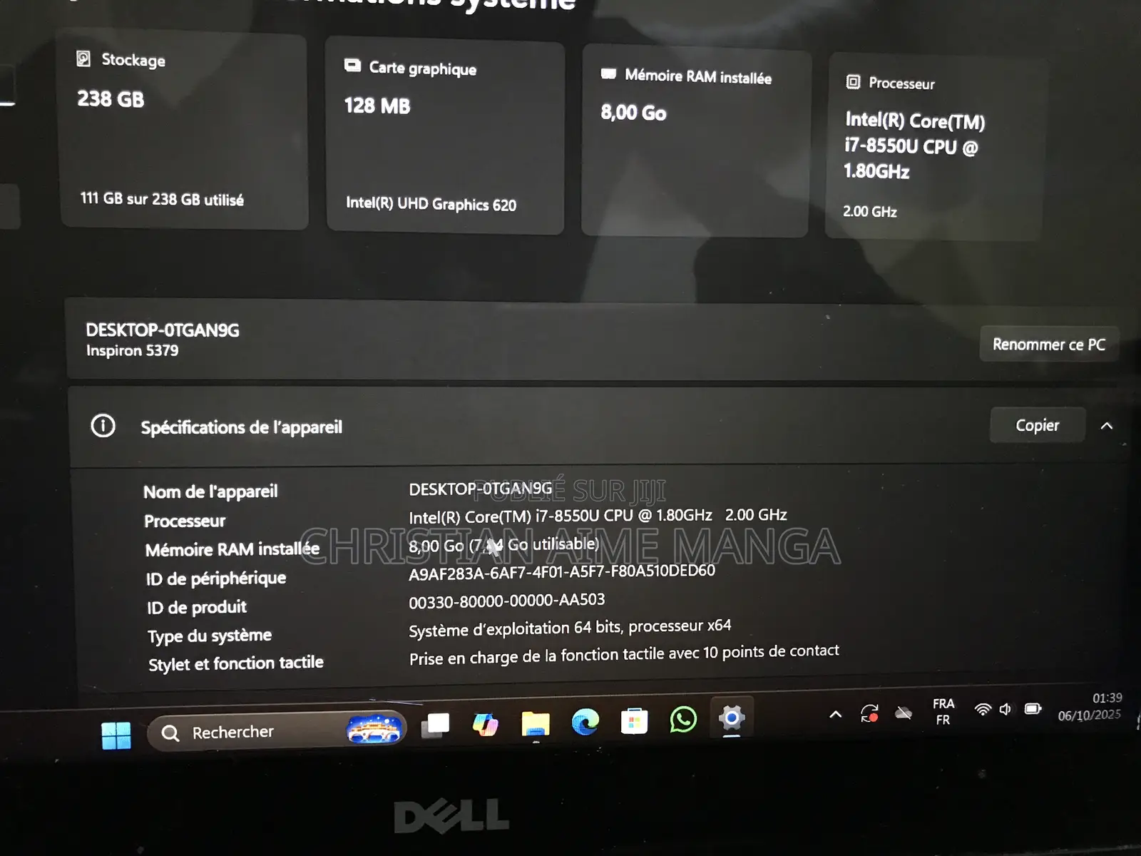 New Dell Inspiron 13 5000 8GB Intel Core I7 SSD 250GB