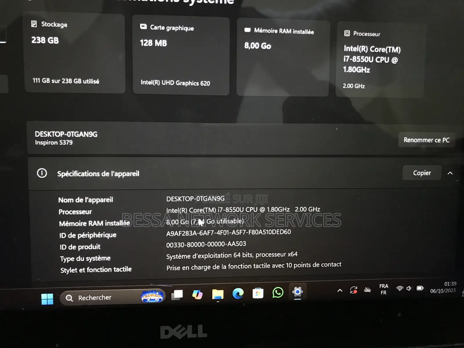 New Dell Inspiron 13 5000 8GB Intel Core I7 SSD 250GB