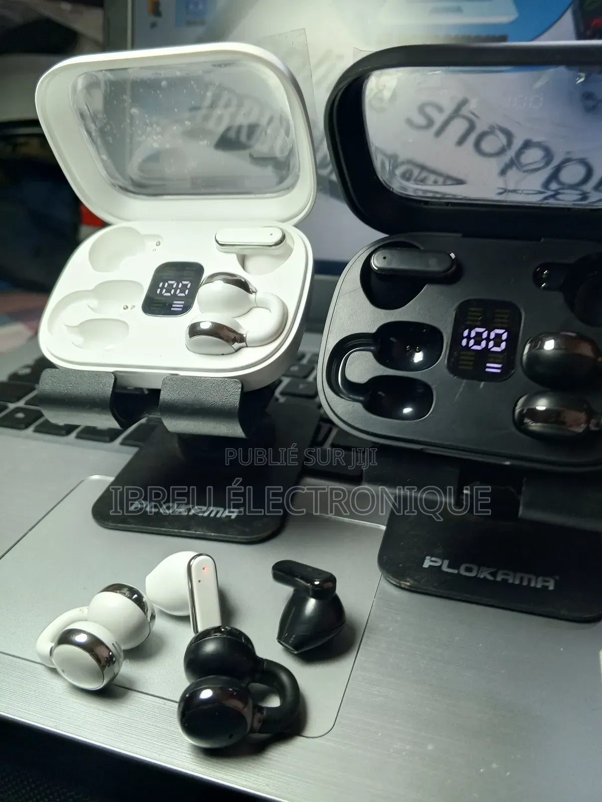 Airpods-Double 2 Styles d'Écouteurs en 1 Boîtier