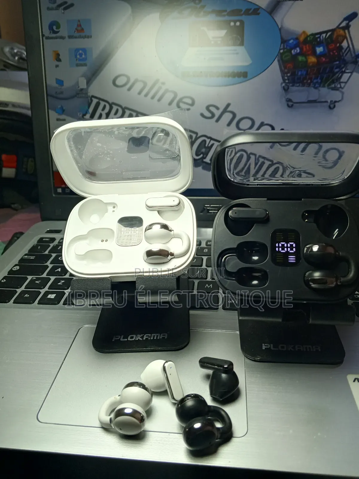 Airpods-Double 2 Styles d'Écouteurs en 1 Boîtier