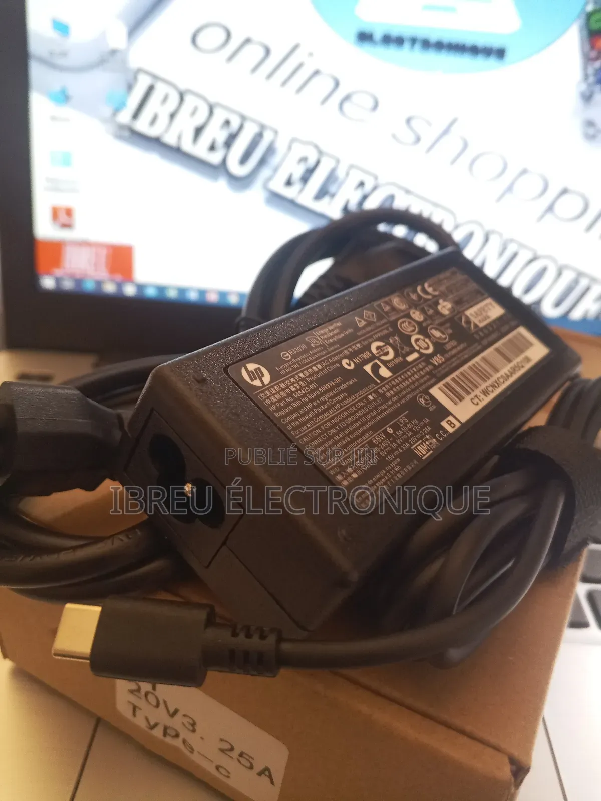 Chargeur Type C Hp Adaptateur Secteur Hp Usb-C 65w –