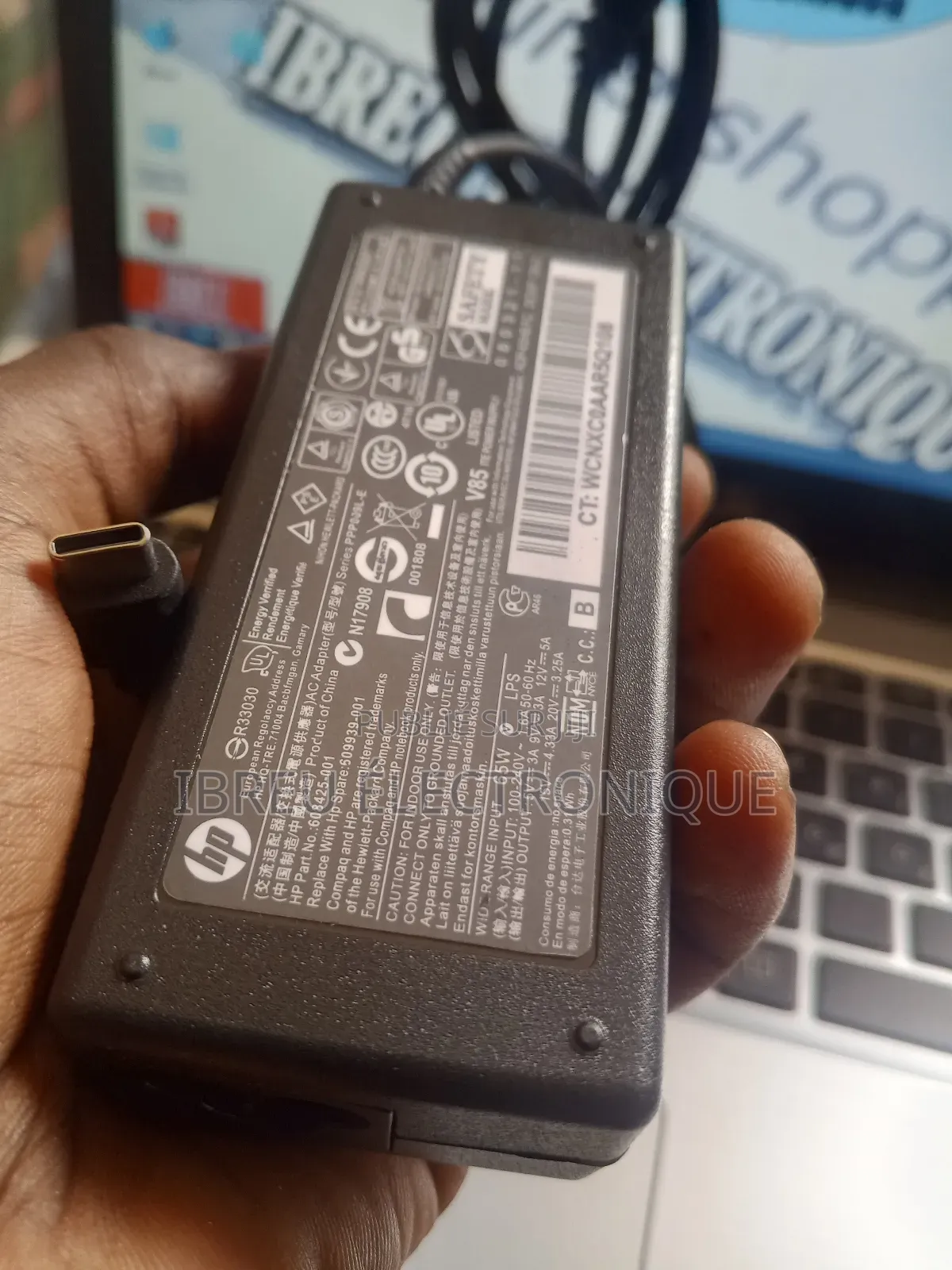 Chargeur Type C Hp Adaptateur Secteur Hp Usb-C 65w –