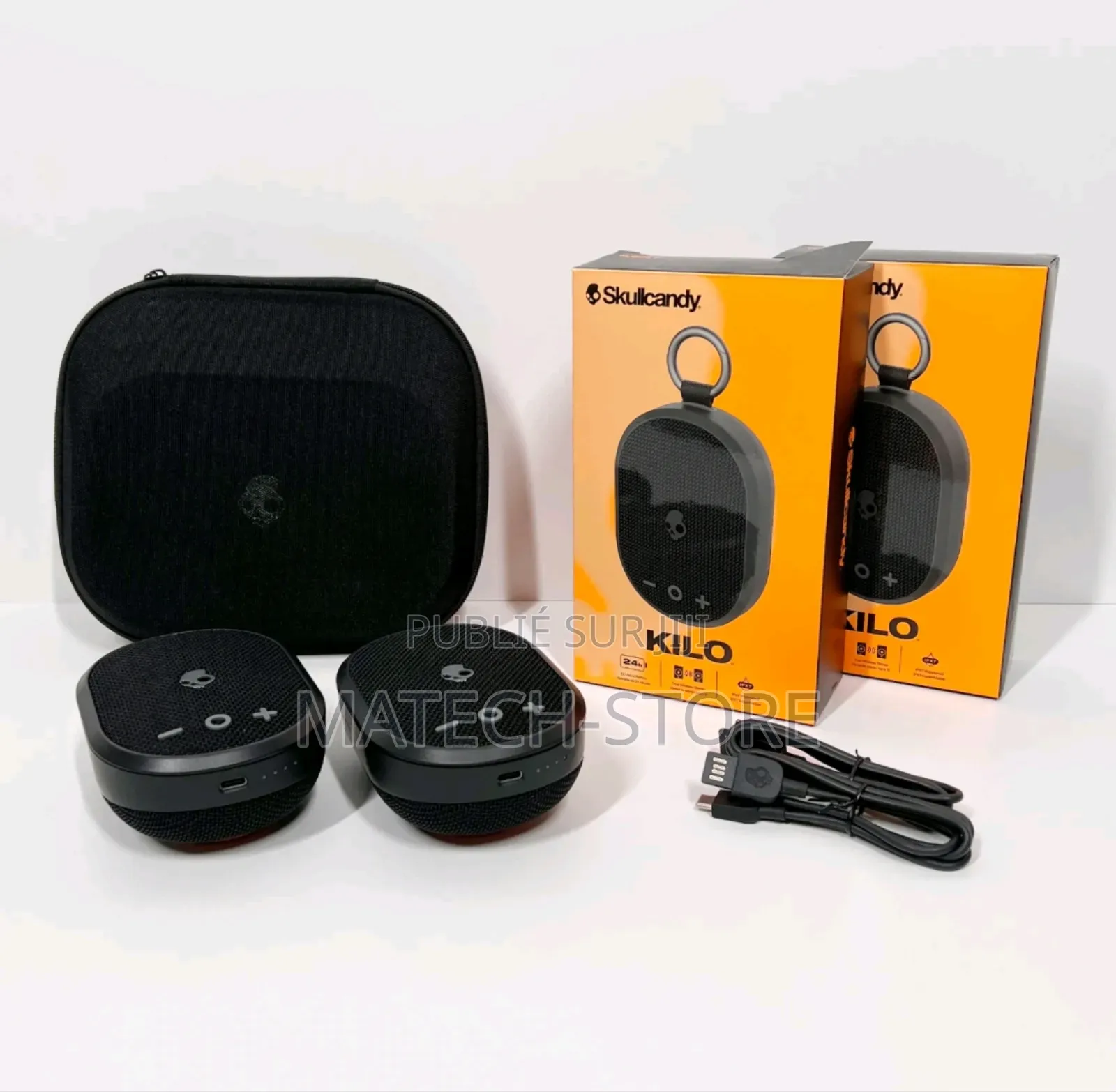 Enceinte Sans Fil Skullcandy Kilo Bluetooth Noir Et Orange