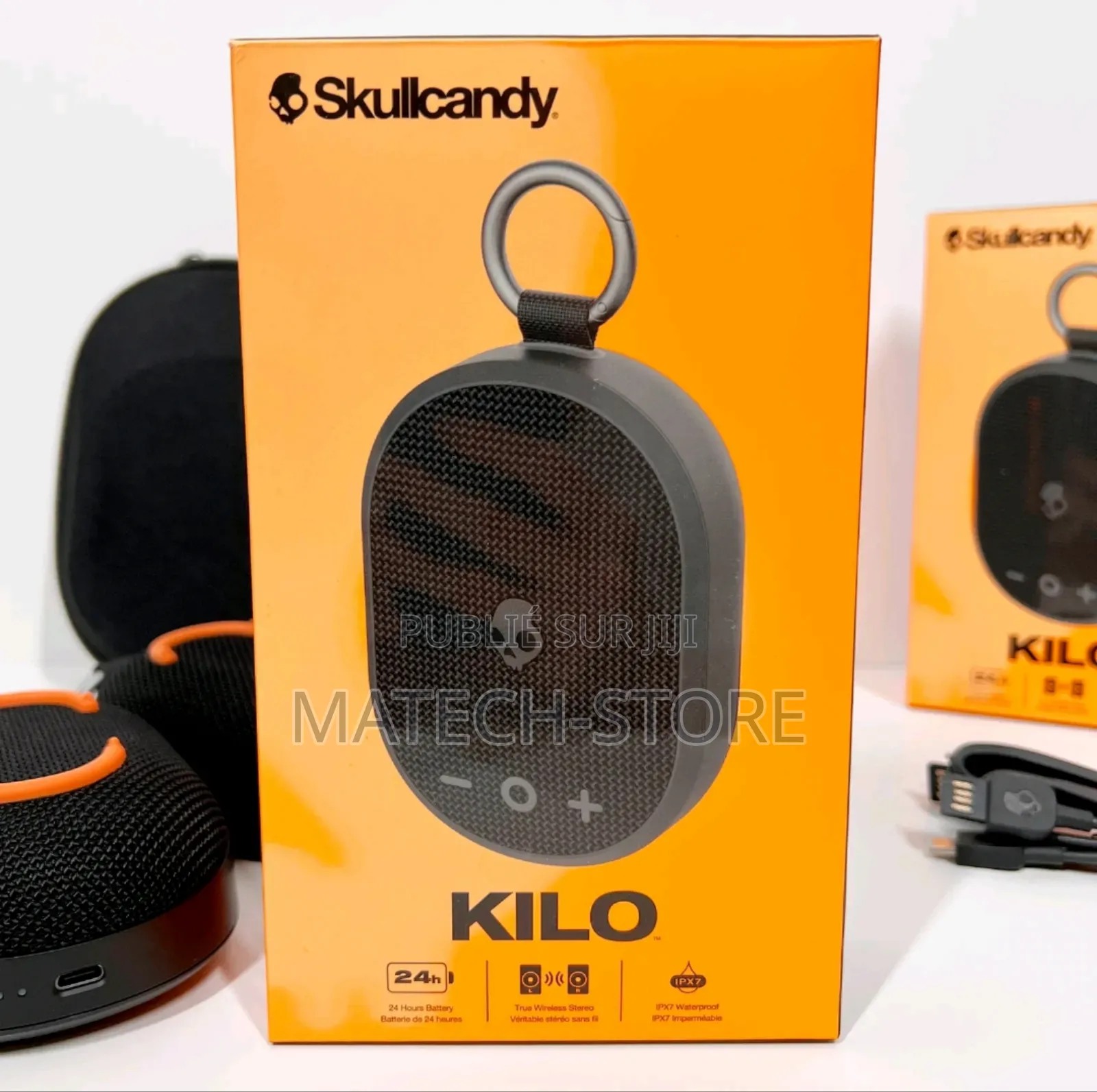 Enceinte Sans Fil Skullcandy Kilo Bluetooth Noir Et Orange