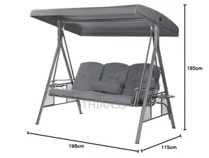 Balançoire Jardin en Acier Pour Trois Personnes