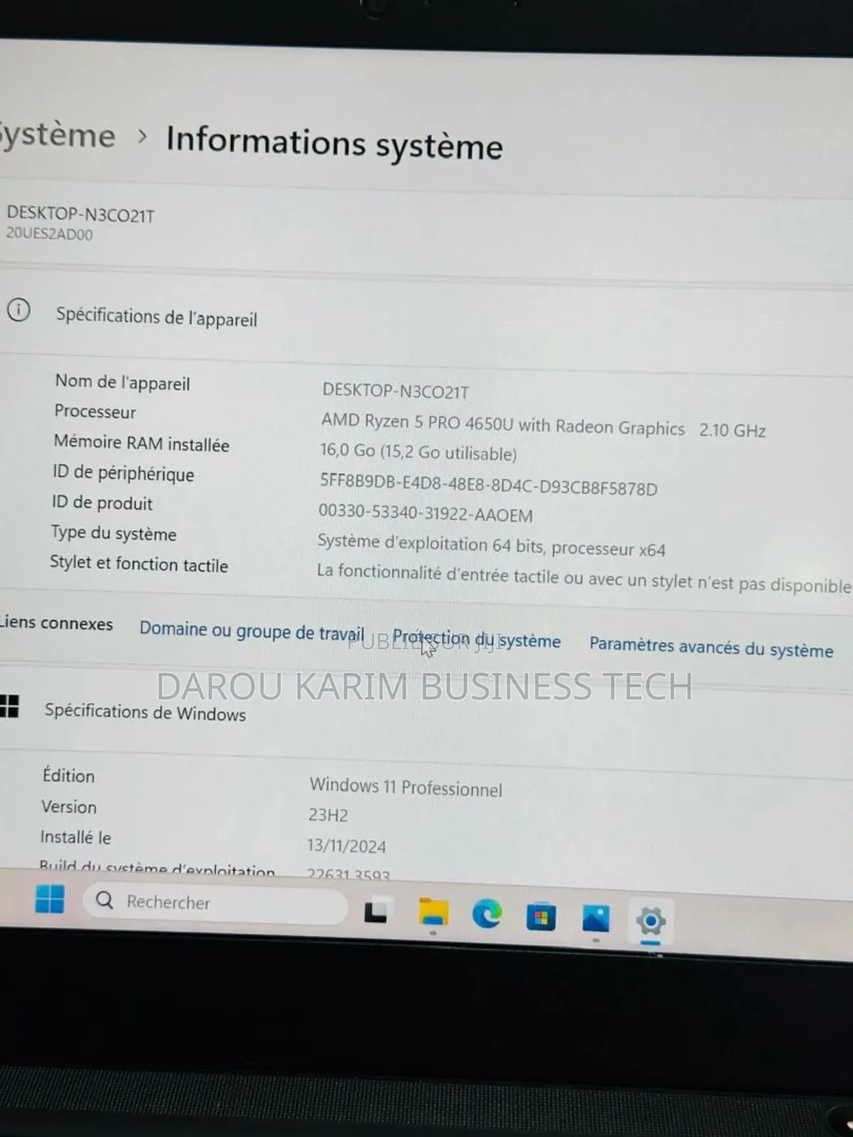 New Ordinateur portable Lenovo ThinkPad T14 16GB AMD Ryzen 5 SSD 256GB
