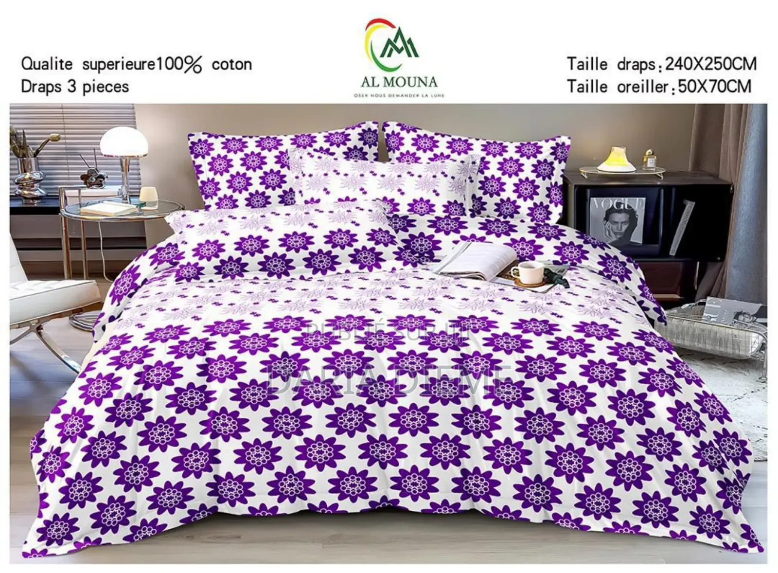 Drap Dalia 3 Pièces