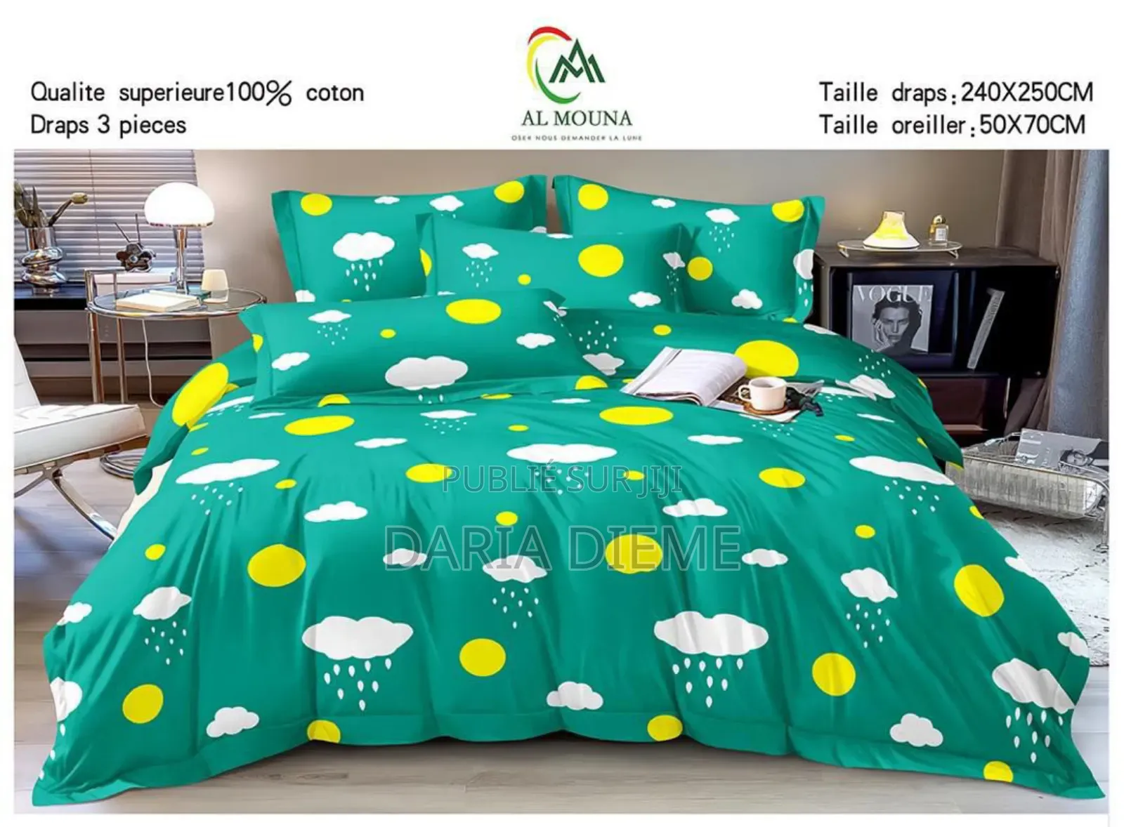 Drap Dalia 3 Pièces