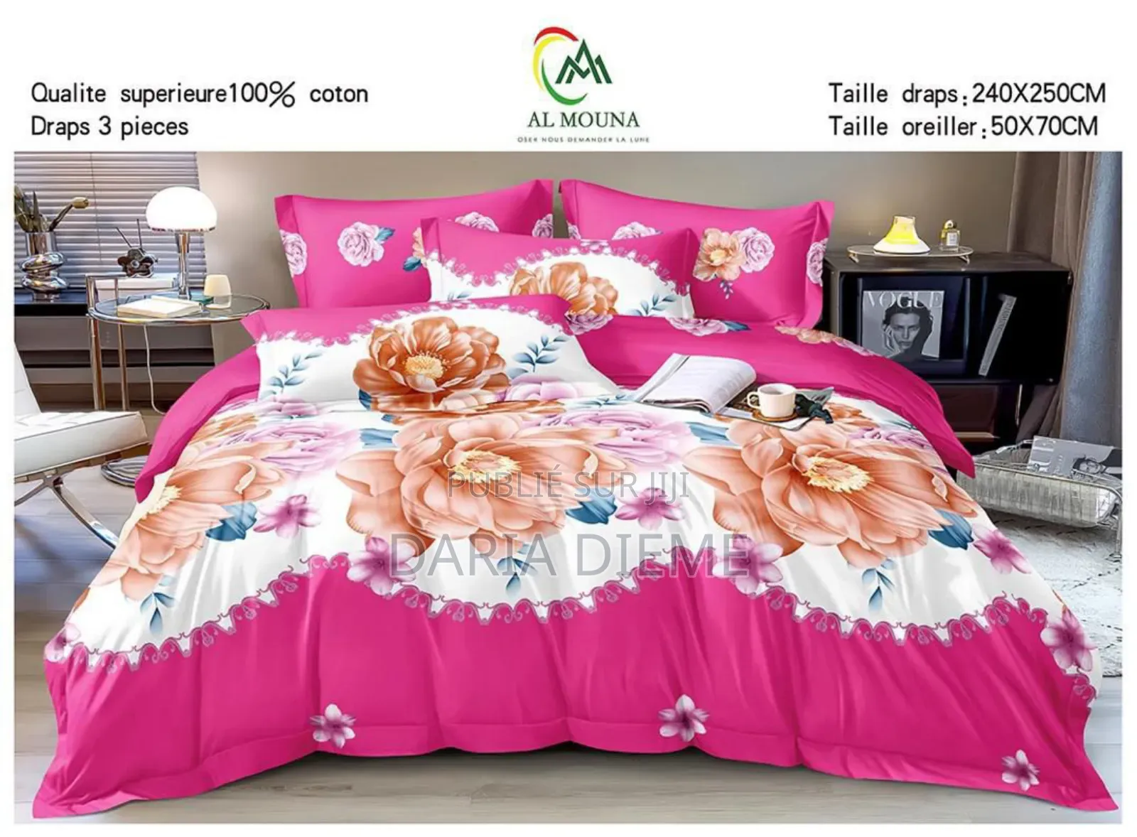 Drap Dalia 3 Pièces