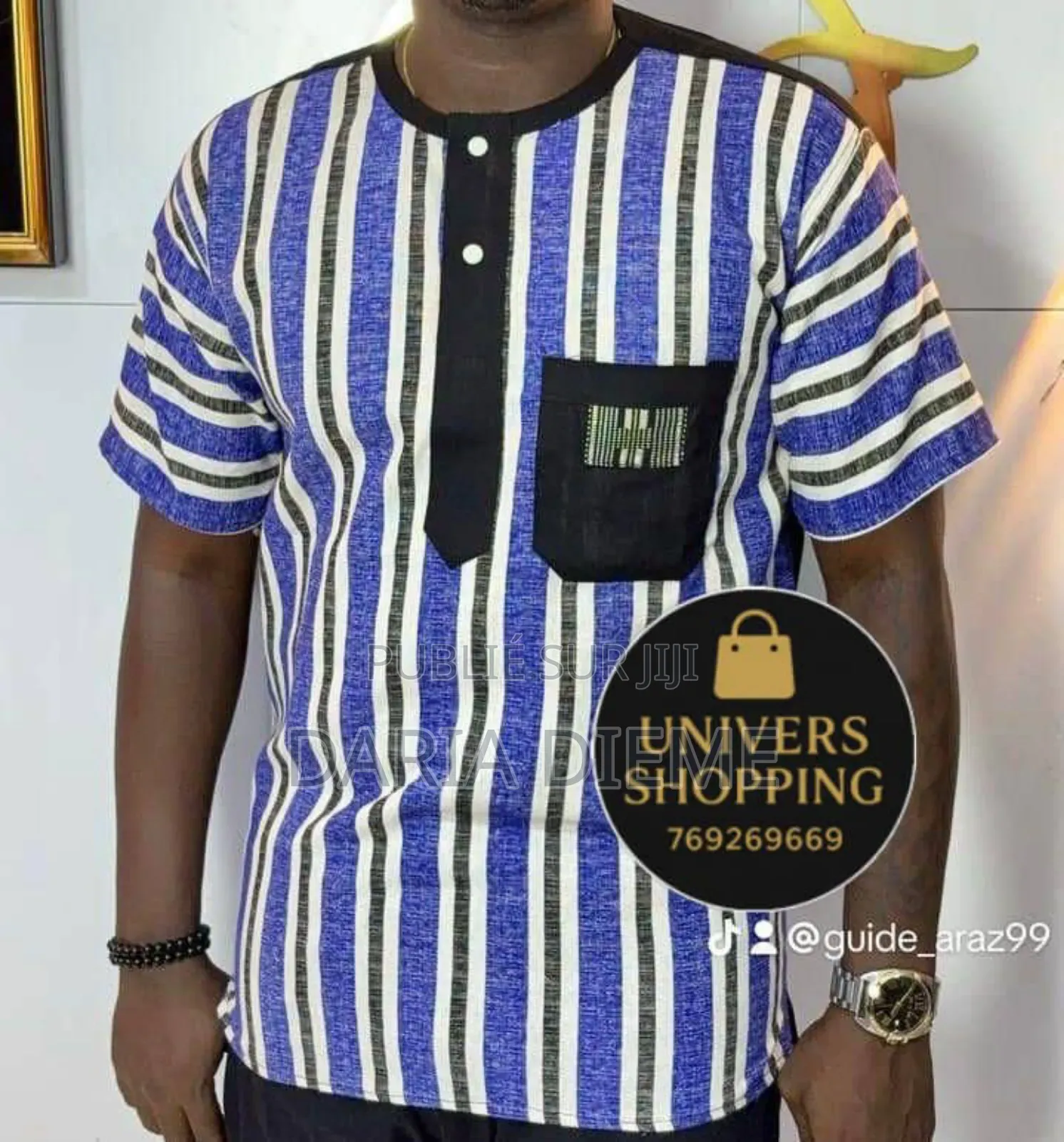 Chemise Manches Africaine