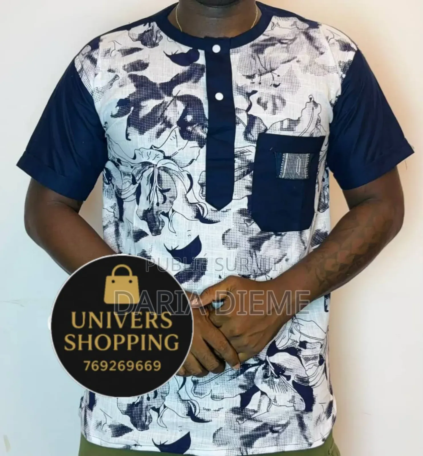 Chemise Manches Africaine