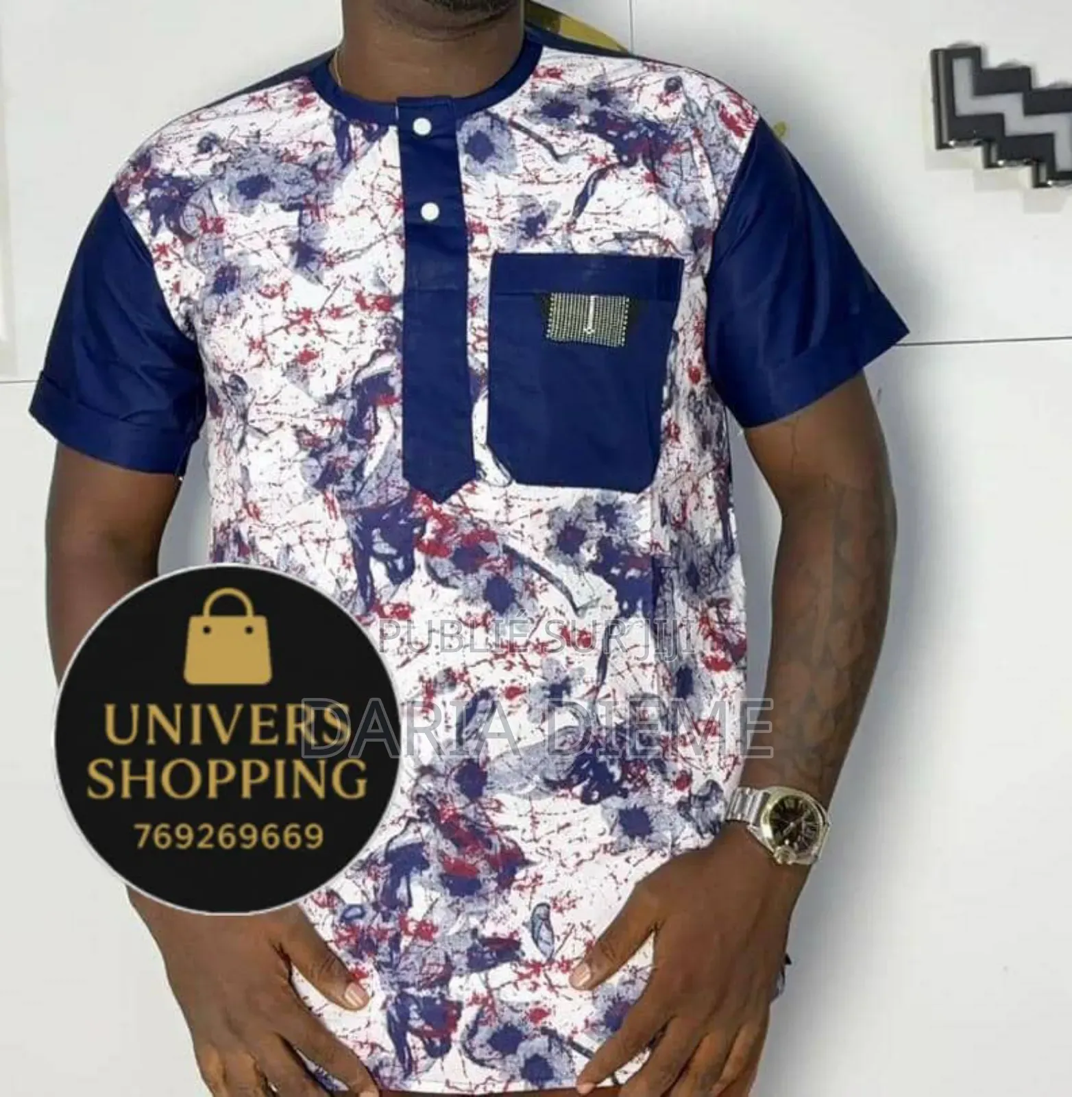 Chemise Manches Africaine