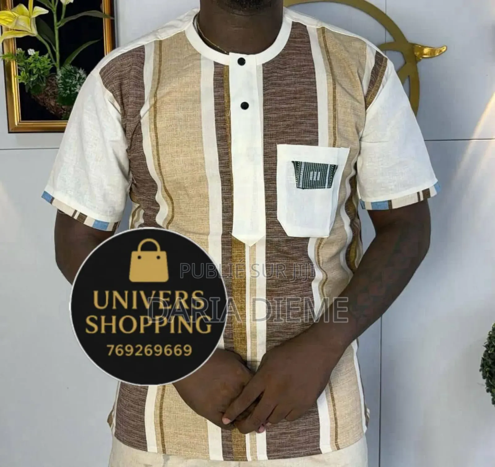 Chemise Manches Africaine