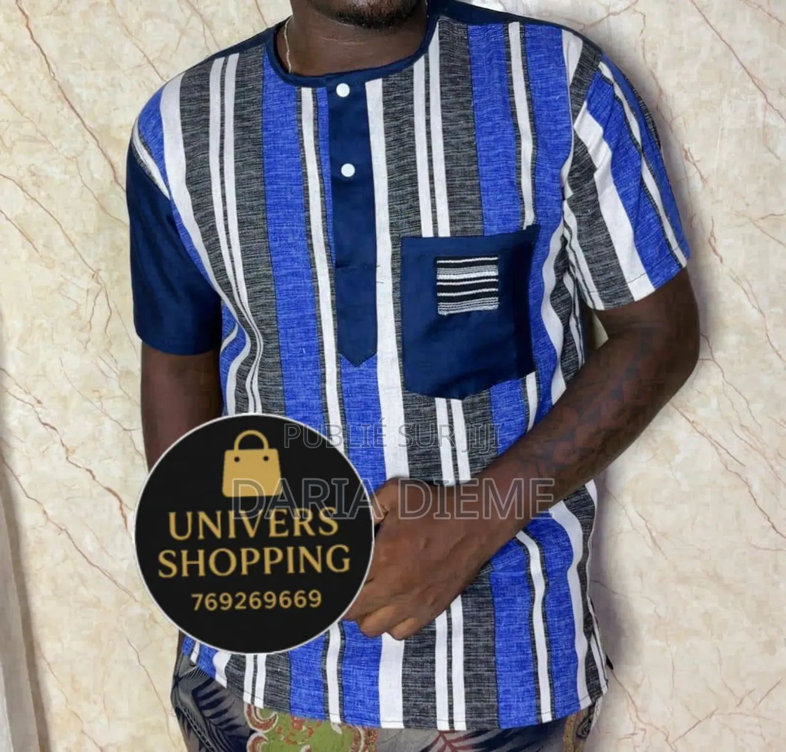 Chemise Manches Africaine