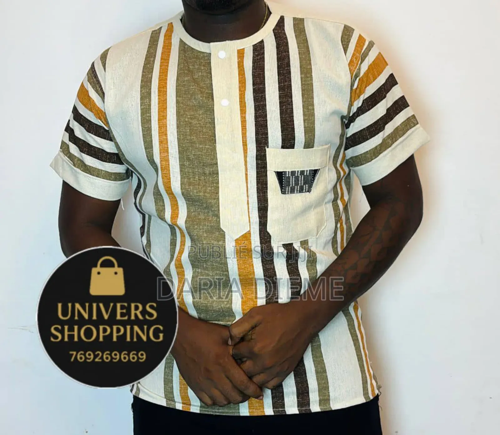 Chemise Manches Africaine