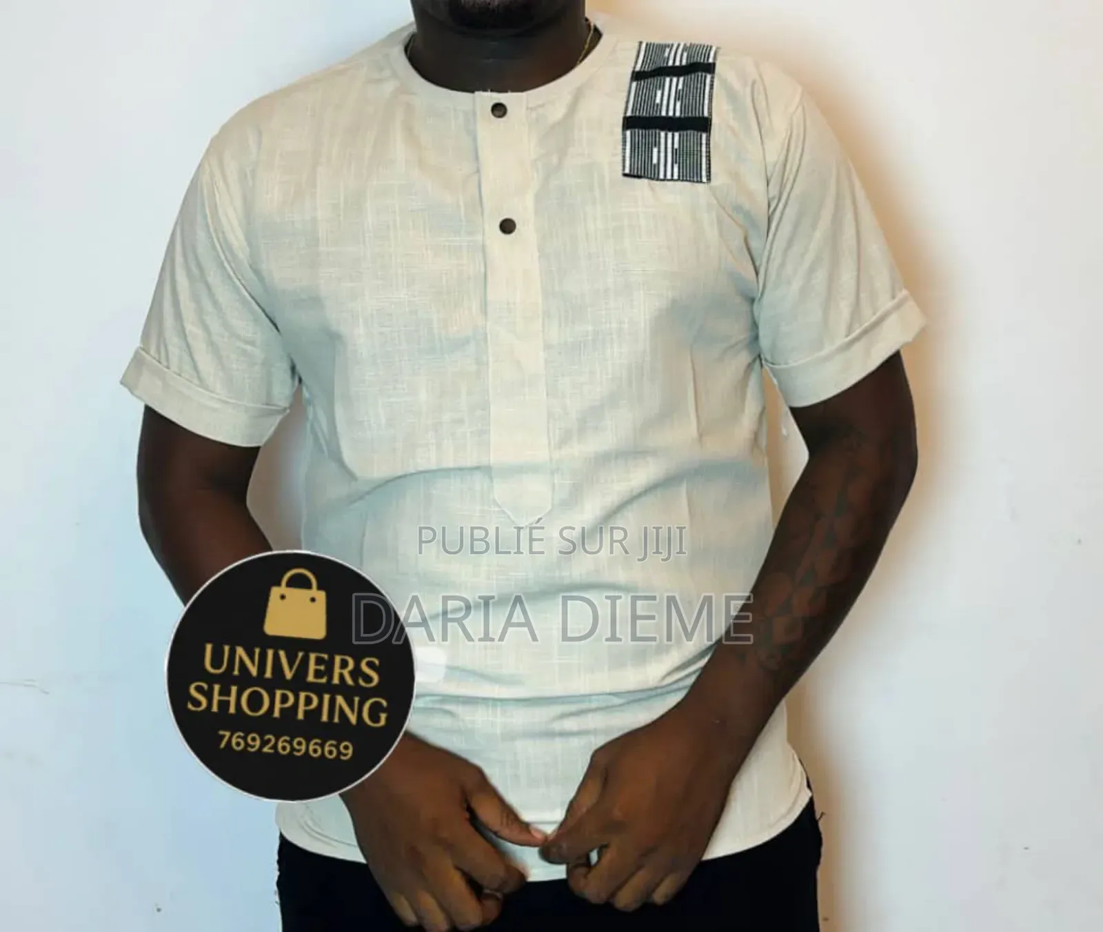 Chemise Manches Africaine