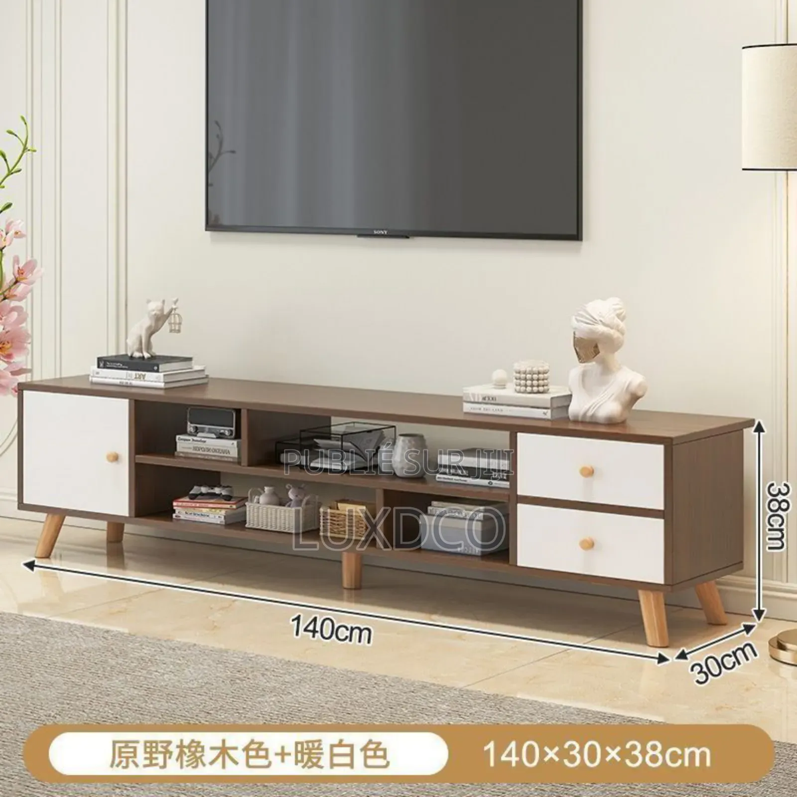 Meuble Tv Design Moderne en Bois.