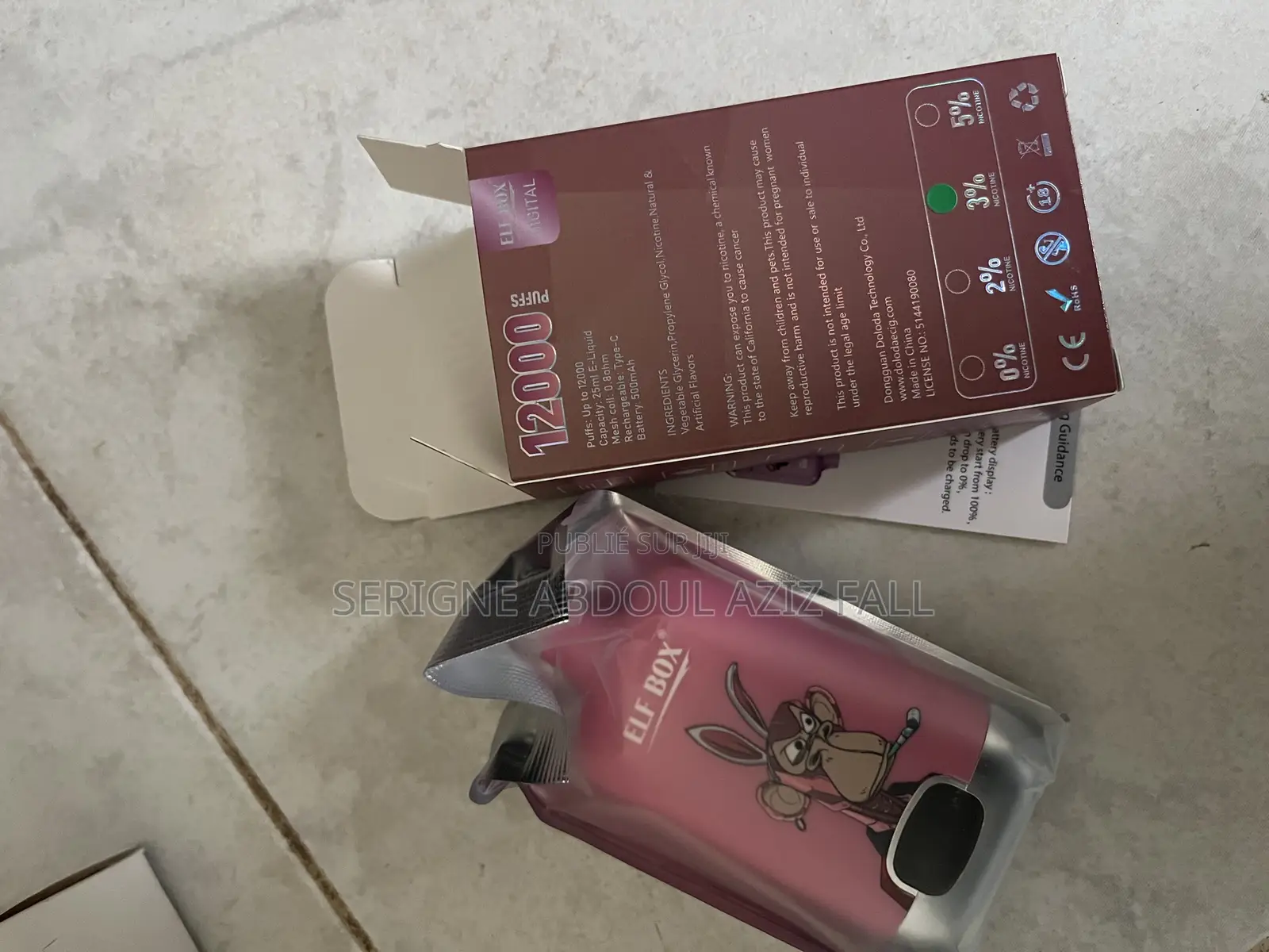 Puff Elf Box 12000 Coup