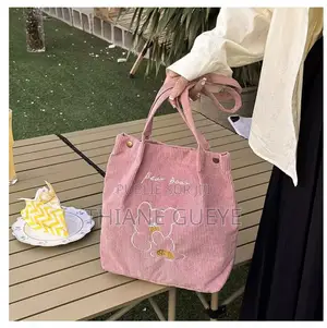 Sac Ours Femme Velours Côtelé