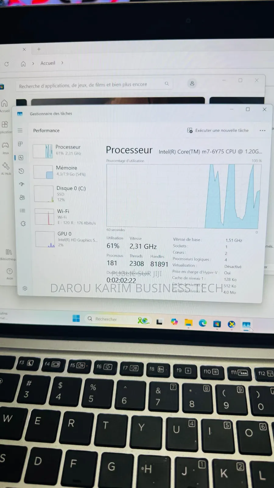 New Ordinateur Portable HP Elite X2 1012 G2 8GB Intel Core M SSD 256GB