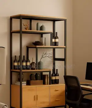 Photo - Bibliothèque De Rangement en Bois