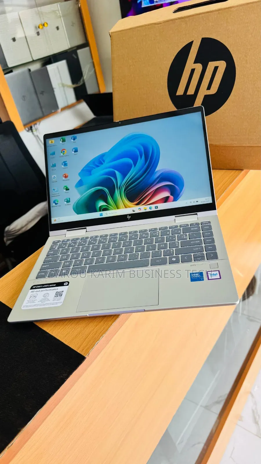 New Ordinateur Portable HP Envy X360 16GB Intel Core Ultra 7 SSD 512GB