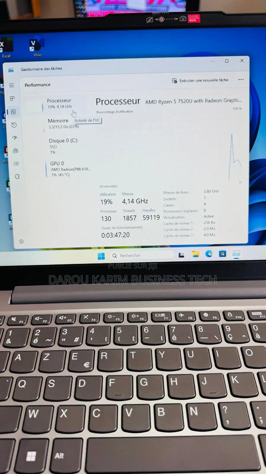 New Ordinateur Portable Lenovo Ideapad 3 16GB AMD Ryzen 5 SSD 512GB
