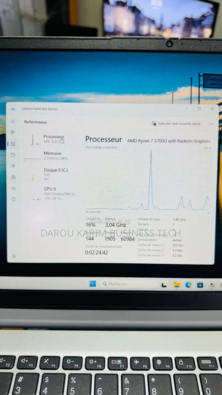 New Ordinateur Portable Lenovo IdeaPad 1 12GB AMD Ryzen 7 SSD 512GB
