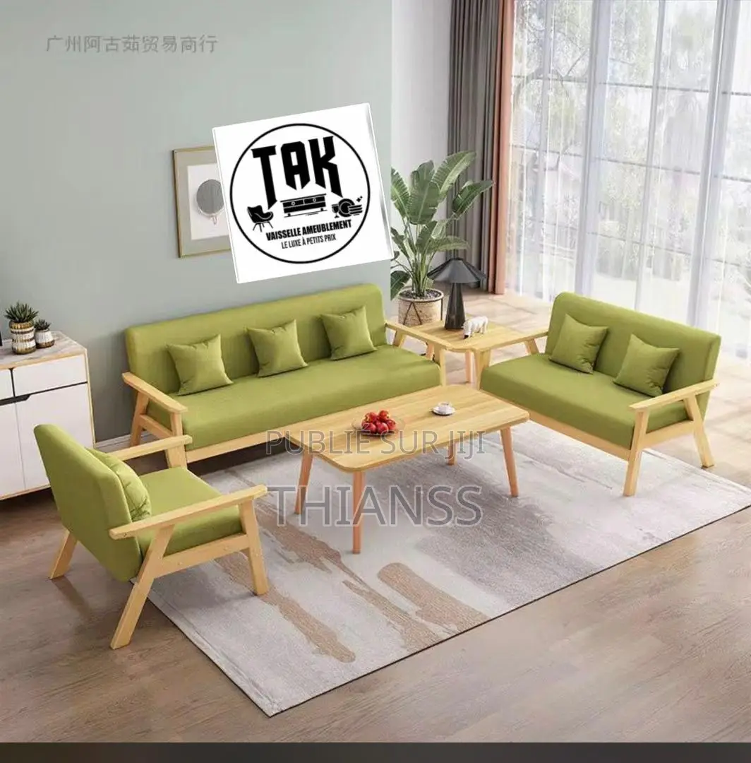 Ensemble Salon 7 Places Avec Table Basse