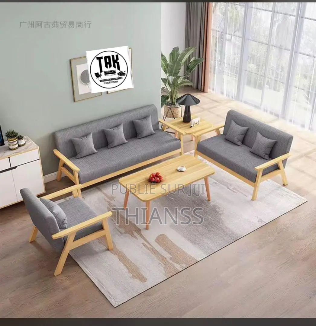 Ensemble Salon 7 Places Avec Table Basse