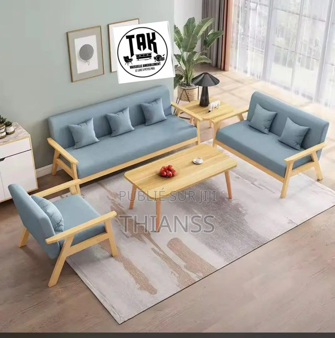 Ensemble Salon 7 Places Avec Table Basse