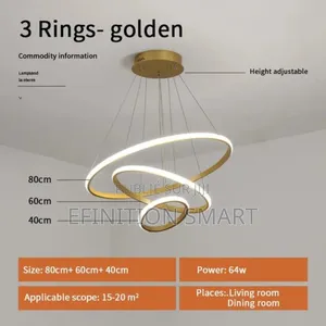 Photo - Lustre Pendule 3 Cercles