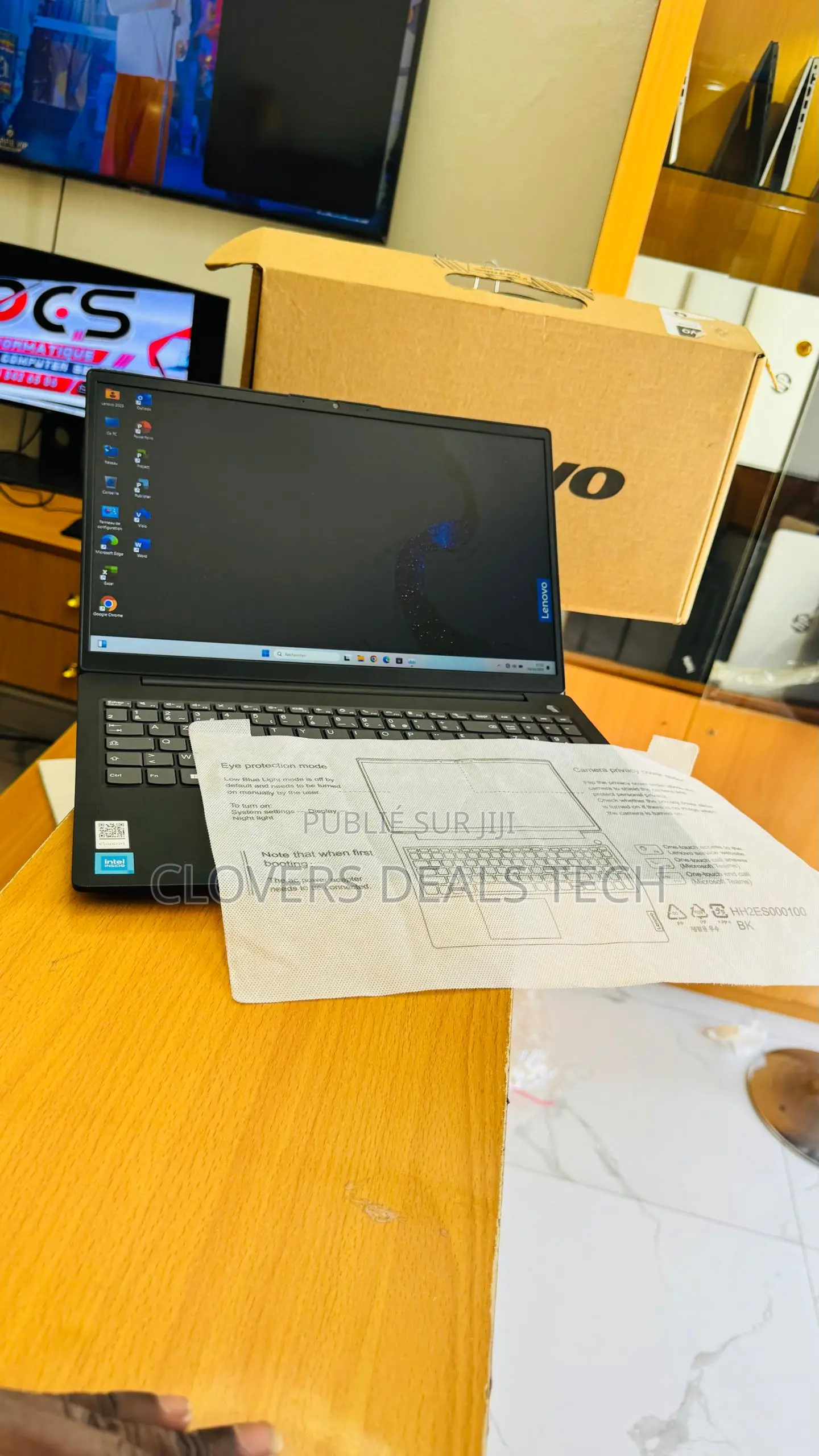 New Ordinateur Portable Lenovo V15 8GB Intel Celeron SSD 256GB