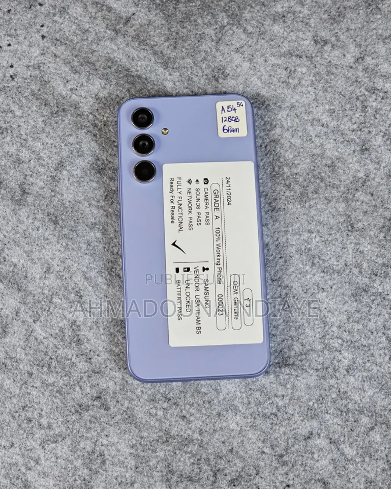 New Samsung Galaxy A54 5G 128 GB Violet