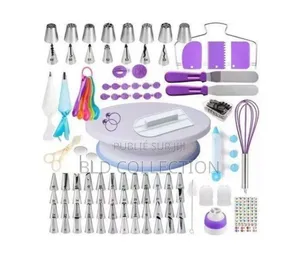 Photo - Plateau Tournant+Accéssoire Décoratifs Pour Gâteaux 137pieces