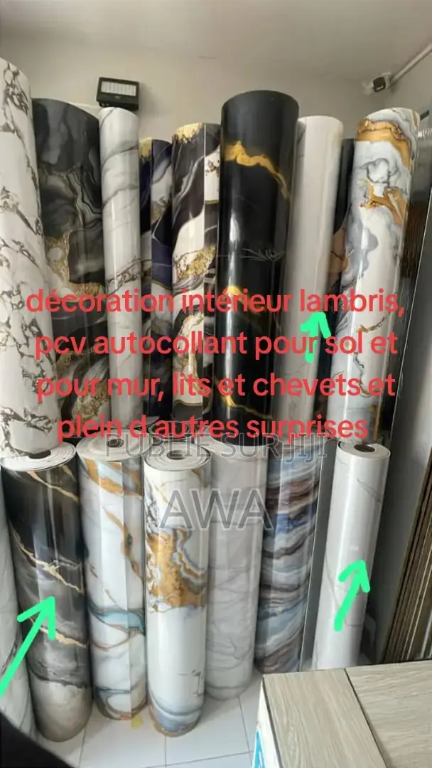 Décoration Intérieur Lambris, PVC Autocollant Sol Et Mur, Lits Et Chev